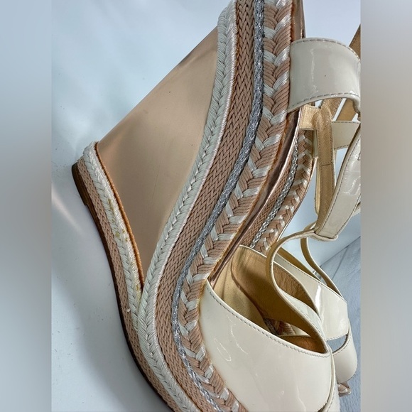 Christian Louboutin Marina Liege 140mm Espadrille Wedge sandals size 11 - Picture 11 of 15